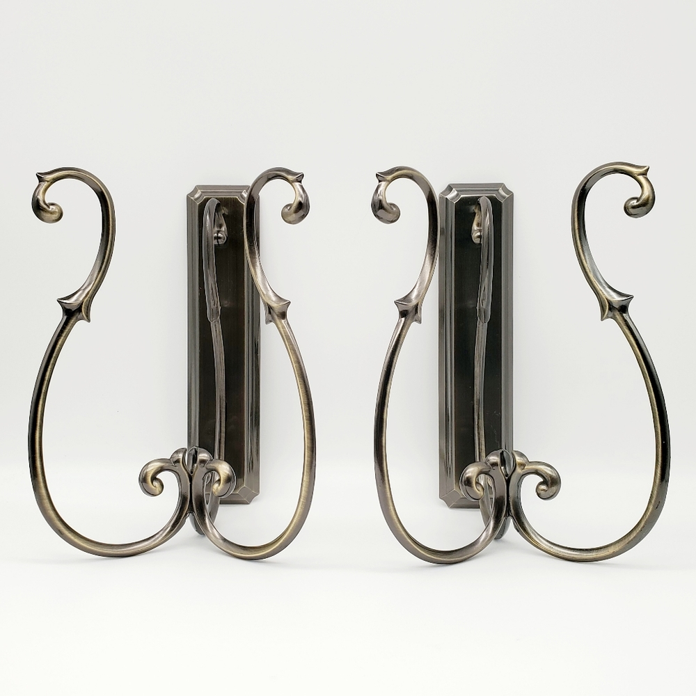 PartyLite Soliloquy Antique Brass Wall Sconces (2)